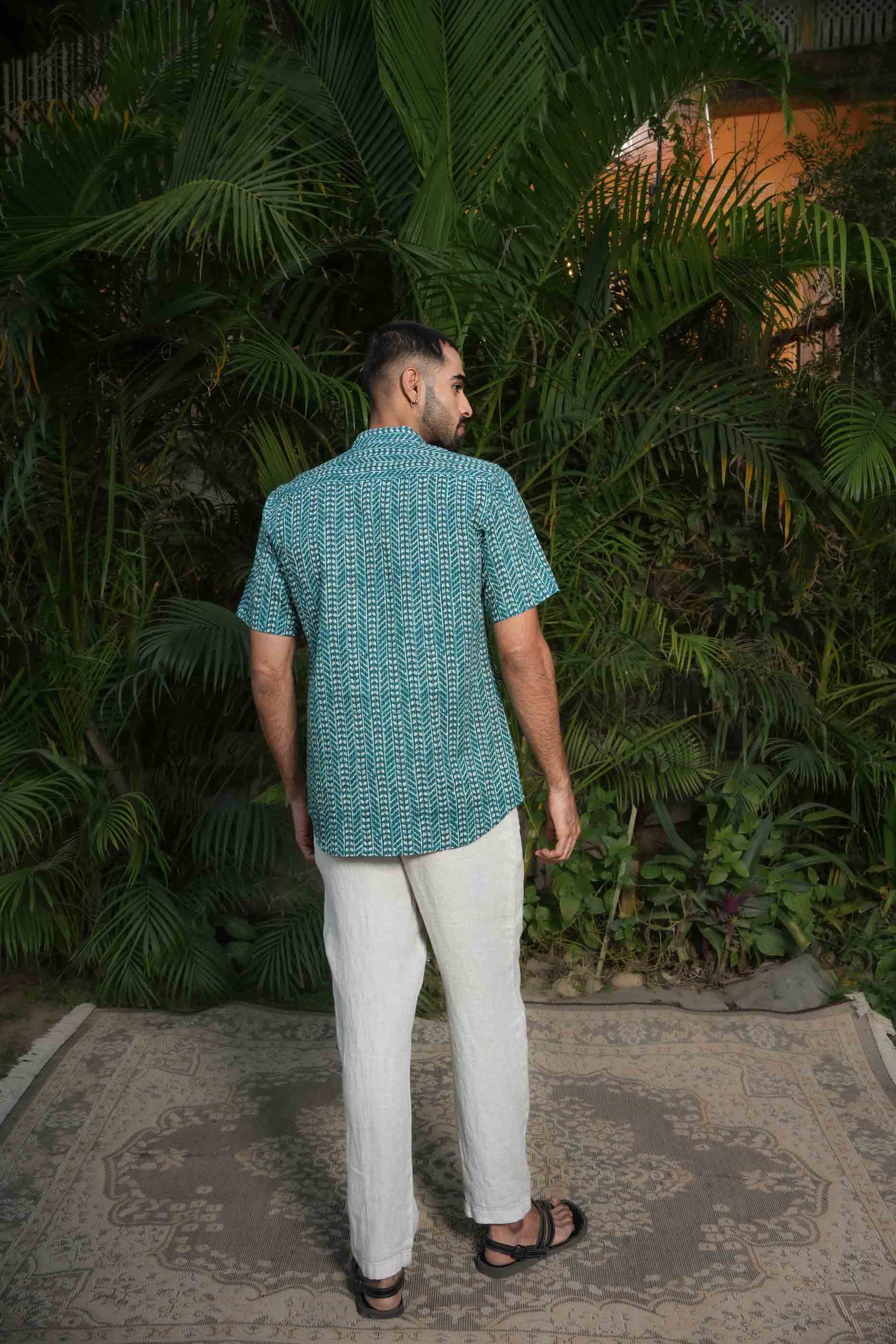 Blue Cotton Shirt